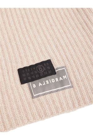 Passamontagna a coste in misto lana beige MM6 MAISON MARGIELA | S52TB0008M13138806M